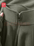 名创优品（MINISO）奥粒绒外套男冬季防寒保暖上衣男士加绒加厚内胆夹克 棕榈绿 XL 实拍图