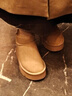 骆驼（CAMEL）雪地靴女时尚美拉德风松糕厚底套筒保暖靴 L24W275654 杏色 37  实拍图