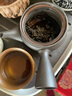 K-UNING日本原装进口茶壶带滤网复古手工泡茶壶大容量急须侧把泡茶壶 樱花黑 280ml 实拍图