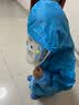 英玛仕（ENGMARSS）儿童雨衣6-12岁小学生雨披男童女童长款带书包位雨衣幼儿园3-6岁 蓝色【双帽檐+书包位+拉链+按扣 L 1件 （适合身高90-110CM) 实拍图