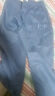 顶峰保罗（Dingfengbaoluo）麂皮绒裤子男士秋季休闲裤束脚宽松运动潮牌重磅K575浅蓝L 实拍图