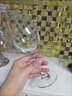 格娜斯 红酒杯套装家用醒酒器红酒高脚杯欧式杯架葡萄酒杯酒具高档轻奢 浪漫款水晶红酒杯4只+带把醒酒器 实拍图