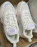 安踏关晓彤同款喵喵鞋丨休闲鞋女鞋软底革面猫爪厚底增高老爹运动鞋子 【网面】象牙白-8 40 实拍图