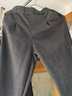 子牧棉麻秋冬装 女韩版高腰显瘦萝卜裤宽松休闲哈伦裤0878 深灰色加绒 M (建议95-105斤) 实拍图