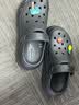 CROCS卡骆驰檀健次同款经典泡芙洞洞鞋轻便舒适男女同款花园鞋|207521 黑色-001(含智必星) 35 (210mm) 实拍图