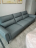 顾家家居（KUKA）现代轻奢真皮小户型头层牛皮沙发客厅家具1105 1105海雾蓝三人位2.72m 实拍图