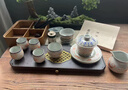 陶羽汝窑敦煌飞天马蹄三才盖碗茶杯家用功夫茶具整套陶瓷泡茶碗礼盒装 敦煌飞天马蹄盖碗套组【礼盒装】 实拍图