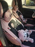 布兰特 汽车坐垫四季通用汽车座套座垫全包布艺卡通可爱刺绣座椅套垫 H5冰莓粉-卡通版 实拍图