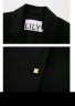 LILY2024春新款女装商务通勤时尚复古一粒扣修身休闲黑色西装外套 510黑 L 晒单实拍图