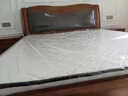 玺安（XIAN） 床 金丝胡桃木新中式实木床大小户型现代简约主卧双人床软包家具 胡桃木床+椰棕床垫+2床头柜 1800mm*2000mm框架结构 实拍图