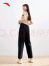 安踏（ANTA）绝绝紫速干防晒裤| 女装夏季自由裤宽松束脚休闲冰丝运动长裤子 【冰肤防晒款-直筒】基础黑-3 M /女165 实拍图
