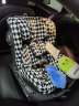 HBR虎贝尔E360儿童安全座椅0-12岁婴儿宝宝车载360度旋转isofix认证 E360-黑白棋盘格 实拍图
