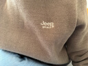 JEEP SPIRIT吉普毛衣男秋冬季韩版圆领针织衫男士一体绒保暖线衣 浅灰 3XL 实拍图