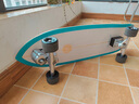 迈卡龙 陆地冲浪板S7弹簧桥免蹬地成人儿童初学者代步刷街专业陆冲滑板 S7免蹬-30寸【黑闪电】 实拍图