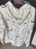鸿星尔克卫衣女秋季连帽女生套头衫休闲运动上衣 【2035】-冰川白 2XL 实拍图