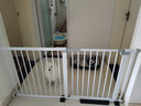呵花楼梯口护栏婴儿童安全门栏围阳台栏杆宠物宝宝犬狗狗栅栏门免打孔 门+脚踏+加固槽 153-160cm 高76cm栏杆间隙 实拍图