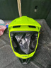 GREENROAD绿道越野头盔山地自行车轻蜂速降林道可拆卸全盔骑行机车儿童成人男女 新品-荧光黄+双肩布袋送风镜 M码（54-58CM）帽檐下巴可拆卸 实拍图