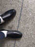 稻草人（MEXICAN）商务休闲鞋男士头层牛皮鞋男正装鞋懒人套脚大码鞋 185 黑色L 41  实拍图