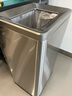 金柯不锈钢商用垃圾箱大号 酒店垃圾桶无盖直投脚踏带盖 立式方形果皮桶 大堂商场走廊办公室大容量定制 50升无盖砂银钢SF50L 实拍图