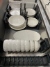 inmindhouse欧式纯白简约陶瓷餐具吃饭碗好看汤碗家用轻奢牛排盘米饭碗早餐盘 10.5英寸大盘 产品规格图见图二 实拍图