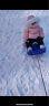 梦多福儿童滑板滑草板滑沙滑雪板雪爬犁雪橇冰车儿童亲子加厚滑雪车 70CM蓝色儿童款 雪爬犁（带刹车+拉绳+坐垫） 晒单实拍图