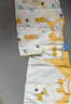 舒贝怡2件装婴儿衣服夏季薄款新生儿连体衣短袖哈衣儿童爬服黄色73CM 实拍图