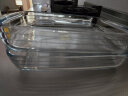Ocuisine法国进口耐热玻璃烤盘长方形烤盘烤箱蒸鱼盘子微波炉钢化玻璃烤盘 28cm (1.6L)不带logo） 实拍图
