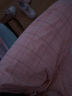 红豆居家男女精梳棉情侣睡衣春秋纯棉长袖开衫家居服 粉色格纹 165/88A  实拍图