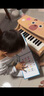 NEW CLASSIC TOYS儿童木质机械小钢琴 儿童电子琴1-6岁男女孩宝宝音乐早教玩具礼物 25键黑色【木质电子钢琴】 1-3-6岁生日周岁儿童节日礼物 实拍图