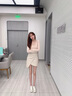 斯普王（SIPUWANG）小白鞋女2026春季新款白色帆布鞋增高松糕百搭休闲板鞋女 白色帆布 37 235mm 实拍图