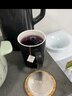 特美刻（TOMIC）创意马克杯大容量牛奶杯带盖陶瓷杯子情侣水杯居家办公室咖啡杯 黑色400ML 实拍图
