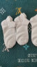 猫人（MiiOW）6双女士袜子女100%纯棉防臭抑菌白色夏季短袜网眼透气船袜女袜 晒单实拍图