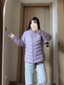 波司登（BOSIDENG）25年新款短款轻薄羽绒服女90绒户外野营登山旅游外套B250131006 数字薰衣草6211-25-浅春色 M 165/88A 110斤-120斤 实拍图