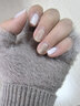 TSFUL手套女保暖秋冬季毛绒可爱写字办公半指翻盖手套骑行开车防寒防风 实拍图