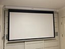 竹者【音响款】8K嵌入式天花幕布 投影仪屏幕家用电动遥控升降 玻纤金属光子菲涅尔抗光幕布 84英寸【包安装】 语音款-白玻纤【无音响】 实拍图