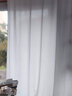 诺罗纱帘窗帘透光不透人挂钩式阳台客厅卧室飘窗天丝绒白色窗纱 天丝绒纱白色 宽2米*高2.5米 1片装 四爪钩款【到货快】 实拍图