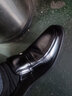 老人头皮鞋男士休闲春秋季真皮增高男鞋尖头商务男鞋透气爸爸鞋头层牛皮 黑色四季款 41 【皮鞋尺码，可咨询客服】 实拍图