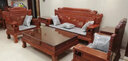 善匠良品 红木家具非洲花梨(学名:刺猬紫檀)沙发 实木沙发组合仿古中式别墅客厅家具 檀雕虎脚财源滚滚113五件套 实拍图