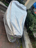 工马 电动车防雨罩防晒罩防尘防风摩托车防晒罩盖车雨布电瓶车车衣 银色铝膜加厚 M双耳加厚【1.75米】 实拍图