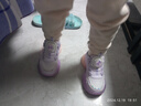 HELLOKITTY童鞋女童学步鞋炫彩亮灯鞋卡通库洛米发光鞋时尚运动鞋6703紫色27 实拍图