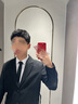 罗蒙 西服男士休闲西装男套装外套修身伴郎新郎结婚商务职业正装衣服 黑色双扣（上衣） 4XL /190【160-175斤】 实拍图