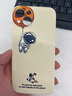 梦想可嘉 适用苹果13手机壳 iphone13保护套全包软壳创意直边液态硅胶卡通男女款时尚超薄防摔 放飞星球【白色】+全屏钻石膜 实拍图