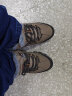 领航骆驼单棉同款 户外运动鞋时尚登山鞋休闲鞋男士硬汉徒步鞋 加绒款丨棕色 39 实拍图