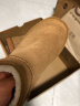 DOGHC河南桑村雪地靴坡羊皮毛一体增高厚底短筒2023年冬新款女棉鞋 全包款栗色 35 晒单实拍图
