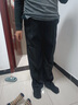 垂感小西裤男士夏季冰丝凉感商务西装裤免烫大码直筒休闲九分裤子 黑色 4XL 【160-180斤】 实拍图