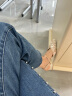星期六（St&Sat）女鞋尖头穆勒鞋中跟粗跟甜美仙女风中后空单鞋 31粉红色 36 晒单实拍图