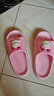 巴布豆（BOBDOG）儿童拖鞋男女童宝宝软底居家室内外夏季凉拖鞋 粉色 220码 实拍图