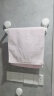 太力免打孔毛巾架杆浴室置物架厕所卫生间浴巾架铝合金吸盘挂架 短款 实拍图