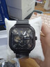 马克华菲（MARK FAIRWHALE） 手表男士全自动机械表国潮方形双面镂空男表运动防水腕表送男友 FW-6290黑壳黑面网带 实拍图