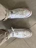 匡威（Converse）官方All Star经典帆布男女低帮休闲运动小白鞋101000 101000/白色 42 实拍图